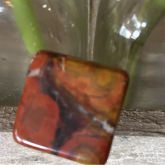 Men’s Bundle Of Vintage Mineral Stone Cufflinks and One Tie Bar. Multi-color. - Picture 7 of 9